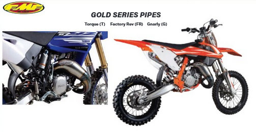 FMF Gold Series 2 Stroke Pipes