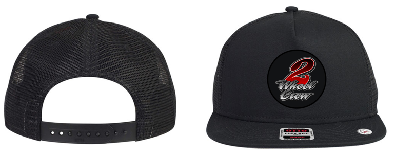 2 Wheel Crew OG Patch Trucker Flat Bill Snap back