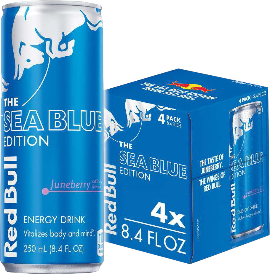 Red Bull Sea Blue Juneberry Case Of 24