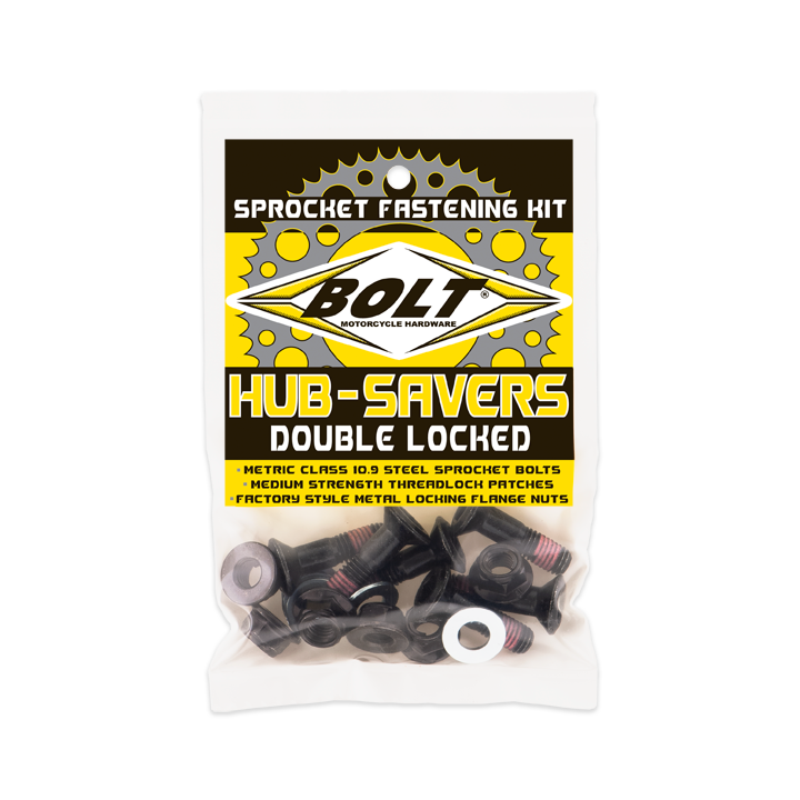 Bolt Hub Savers Sprocket Bolts Black