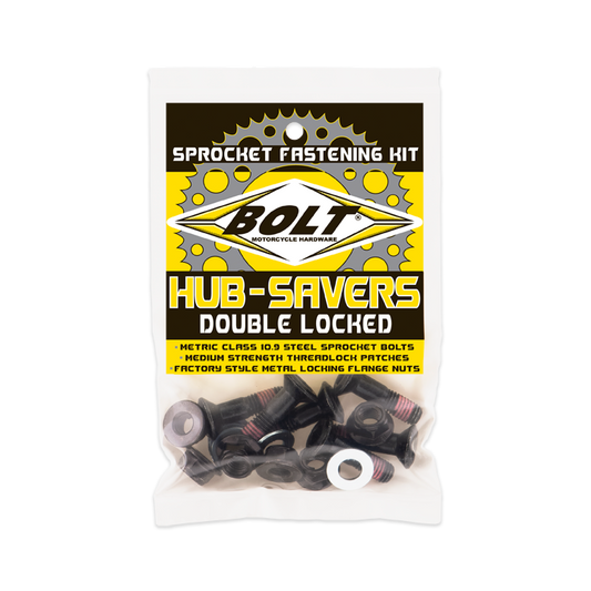 Bolt Hub Savers Sprocket Bolts Black