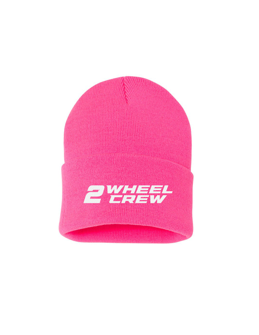 2 Wheel Crew Pink Beanie