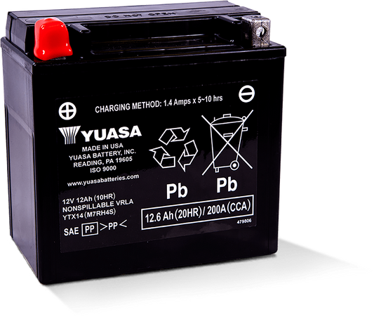 BATTERY YTX14 SEALED FACTORY ACTIVATED