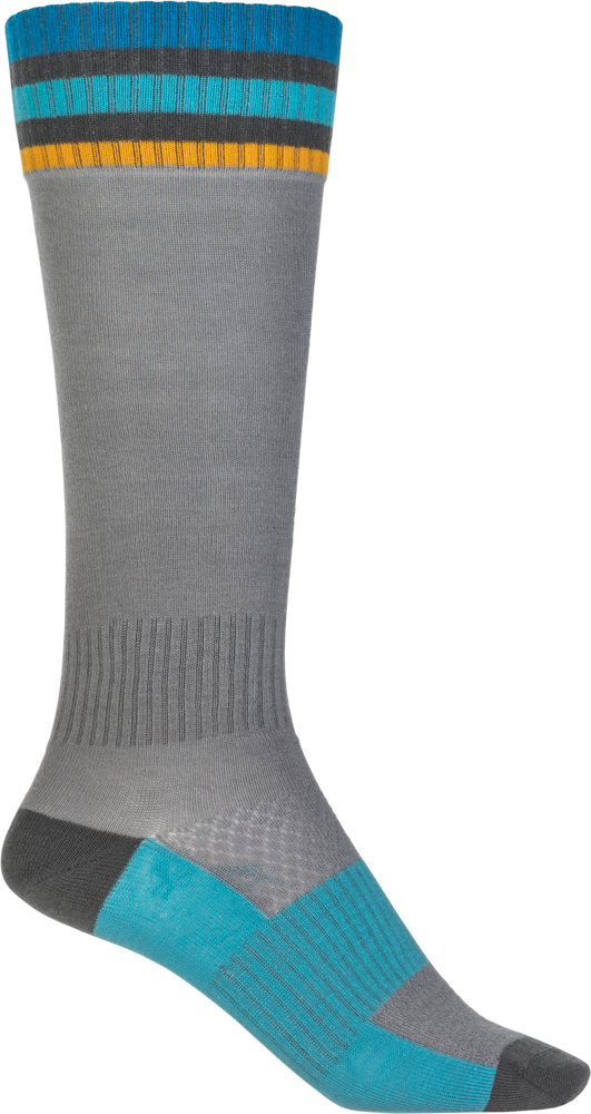 Fly Racing Thin MX Socks Grey L/XL