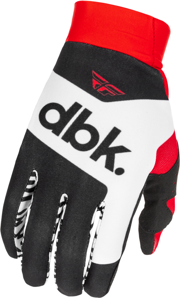 FLY Racing Pro Lite DBK Gloves Black/White/Red